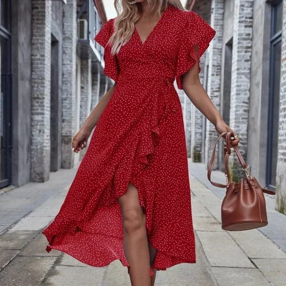 Red Preppy Womens Dress - Picture 1 of 5